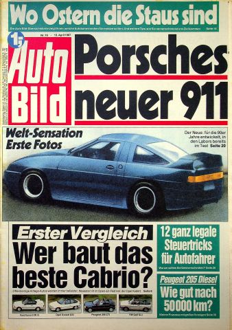 Deckblatt Auto Bild (16/1987)